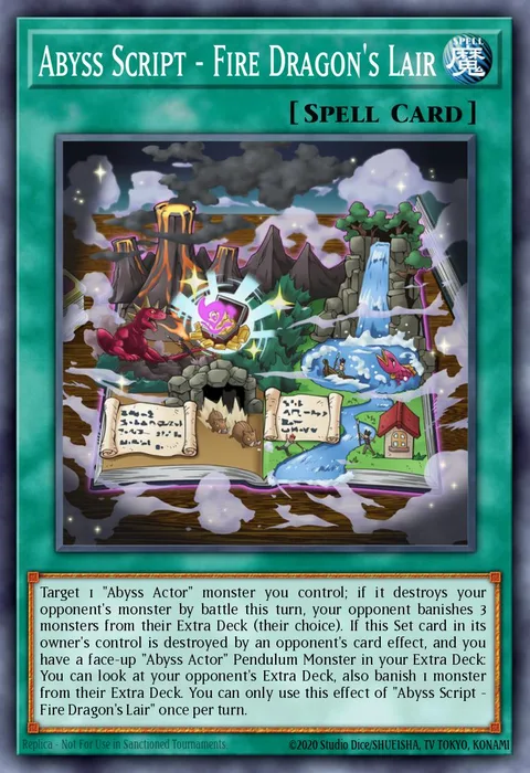Abyss Script - Fire Dragon's Lair trading card