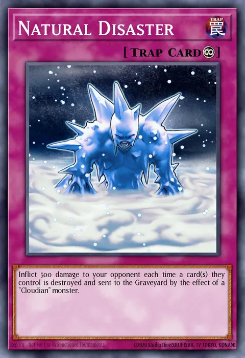 Natural Disaster trading card