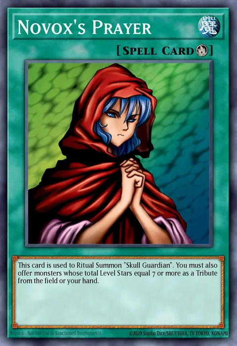 Novox's Prayer trading card