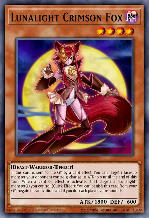 Lunalight Crimson Fox trading card