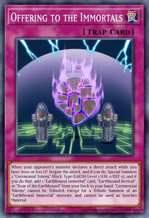 Offering to the Immortals trading card