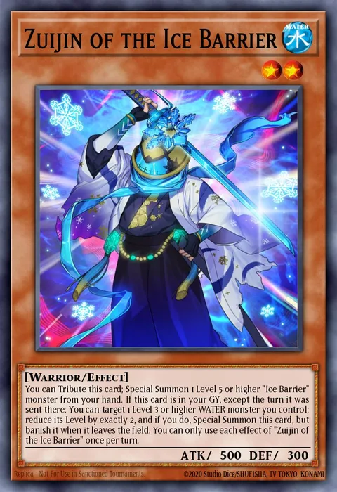 Zuijin of the Ice Barrier trading card