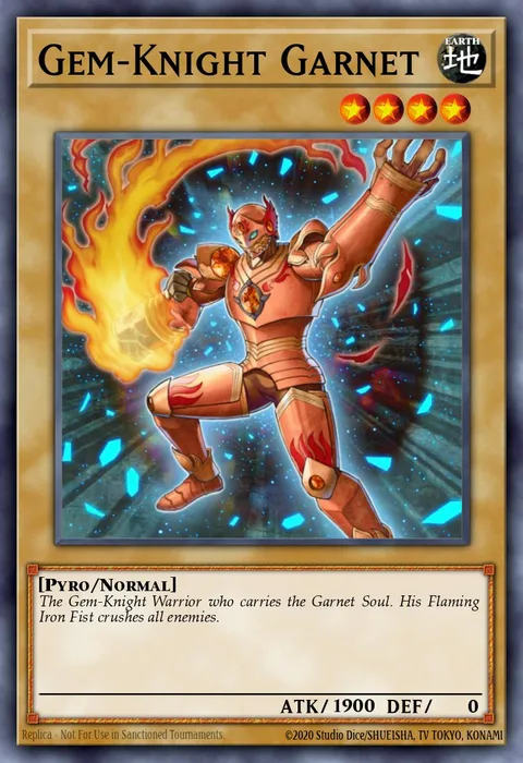 Gem-Knight Garnet trading card