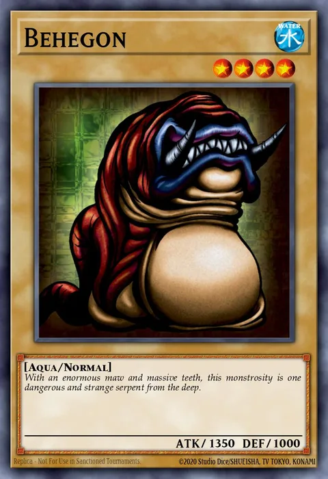 Behegon trading card