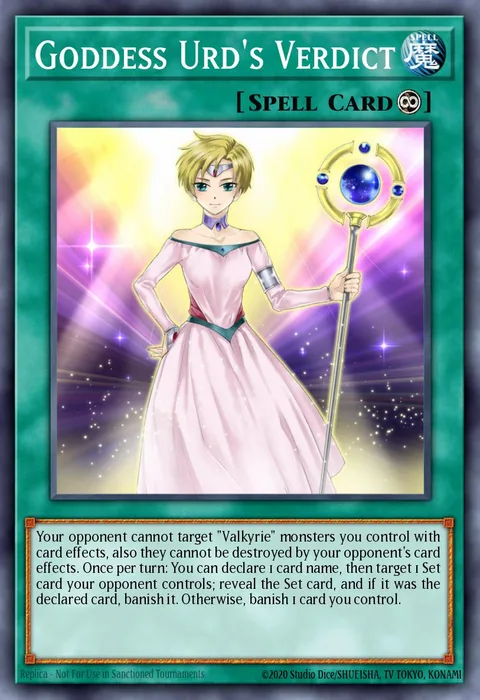 Goddess Urd's Verdict trading card