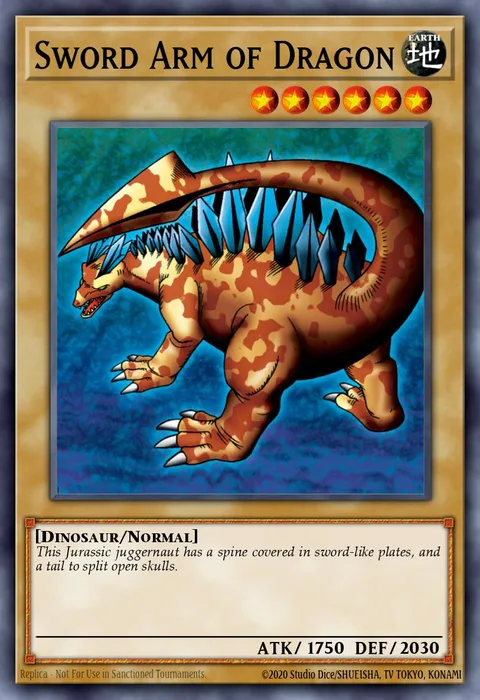 Sword Arm of Dragon trading card