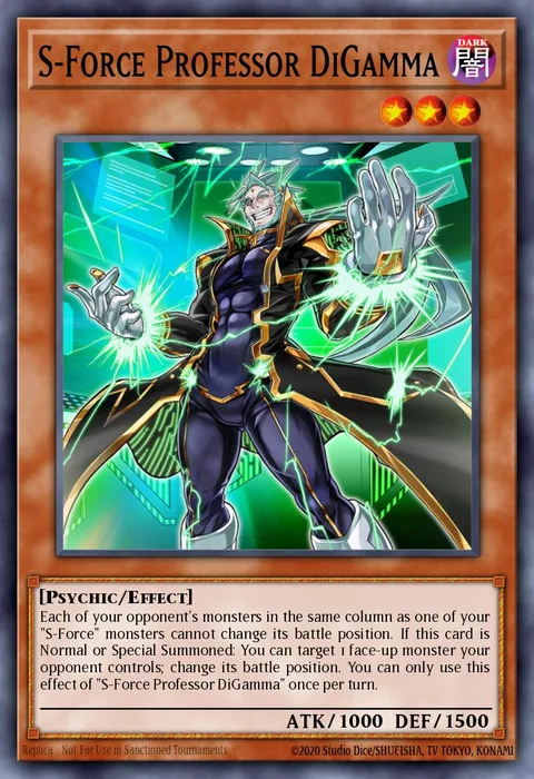 S-Force Professor DiGamma trading card