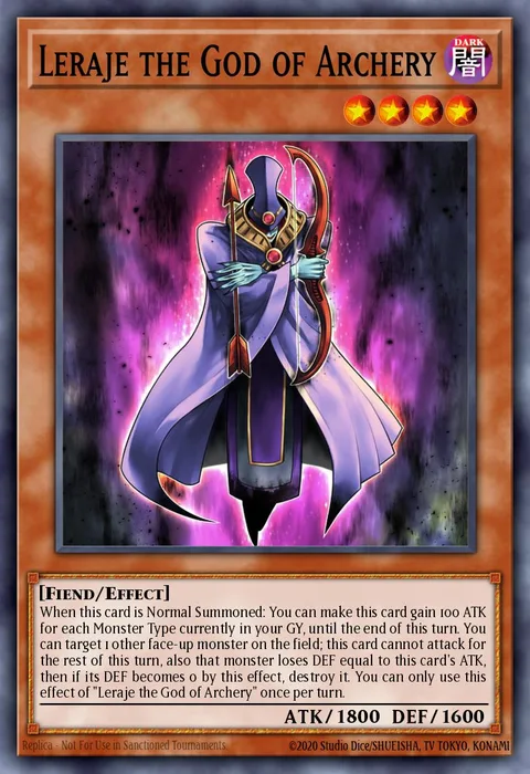 Leraje the God of Archery trading card