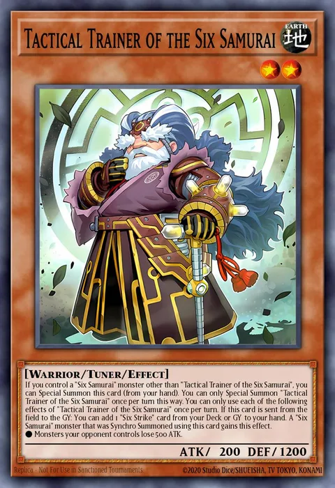 Tactical Trainer of the Six Samurai trading card
