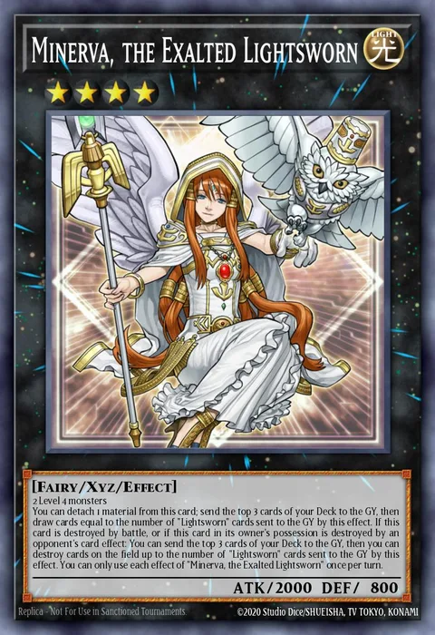 Minerva, the Exalted Lightsworn trading card