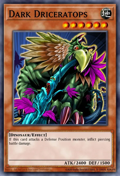 Dark Driceratops trading card