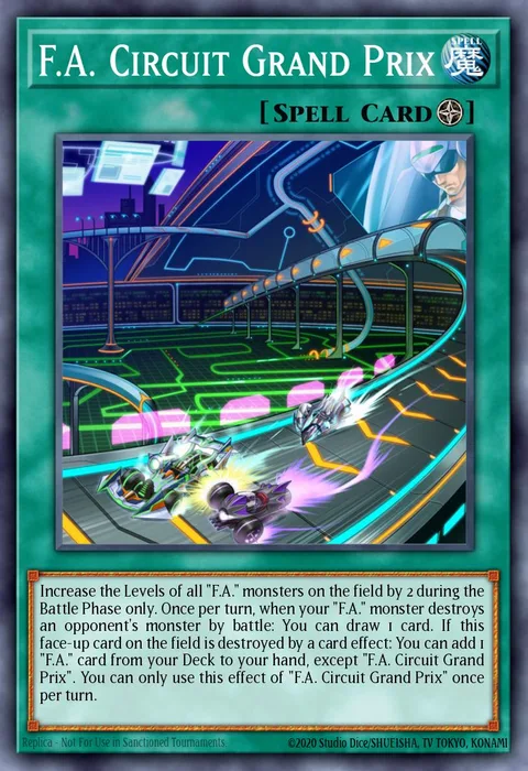 F.A. Circuit Grand Prix trading card