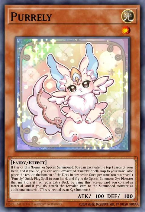 Purrely trading card