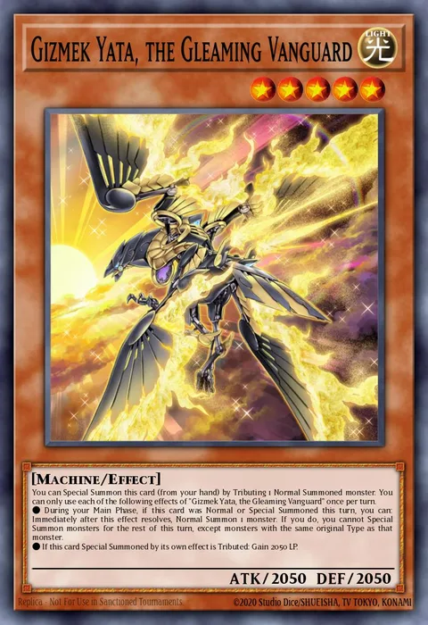 Gizmek Yata, the Gleaming Vanguard trading card