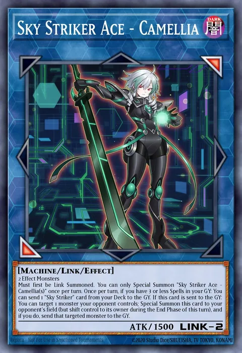 Sky Striker Ace - Camellia trading card