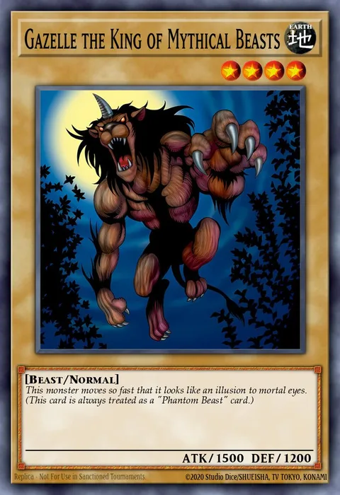 Gazelle the King of Mythical Beasts trading card