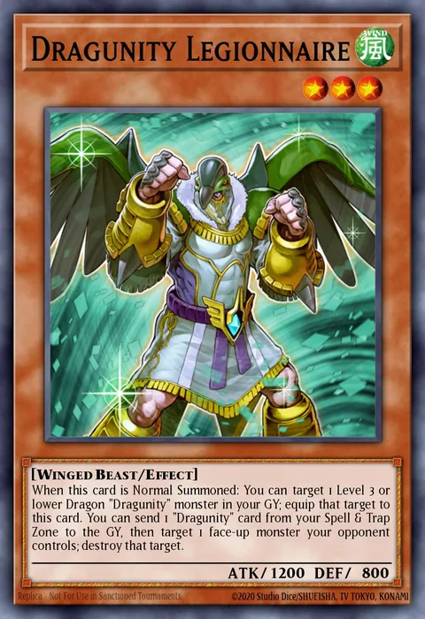 Dragunity Legionnaire trading card