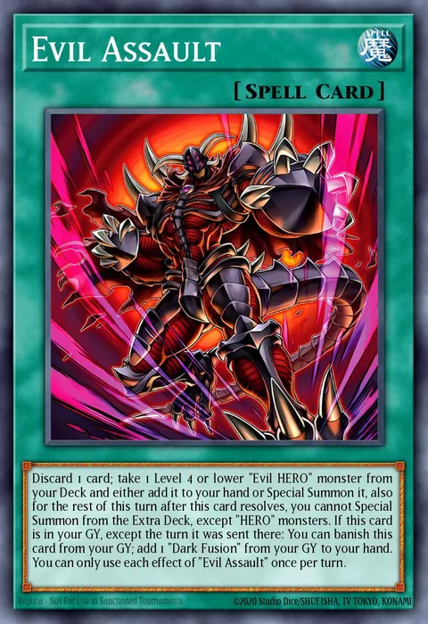 Evil Assault trading card