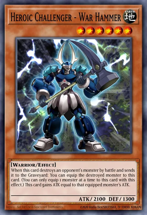 Heroic Challenger - War Hammer trading card