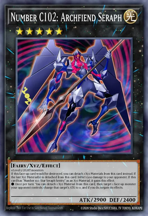 Number C102: Archfiend Seraph trading card