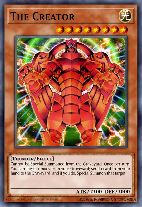 The Creator trading card