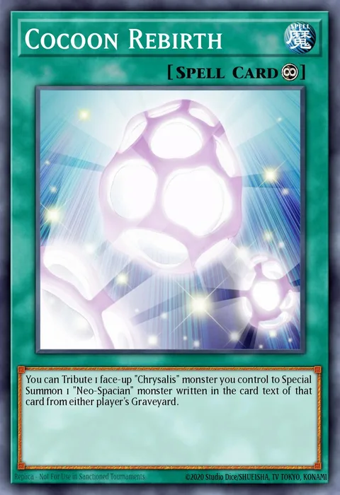 Cocoon Rebirth trading card