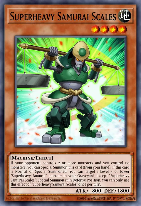 Superheavy Samurai Scales trading card