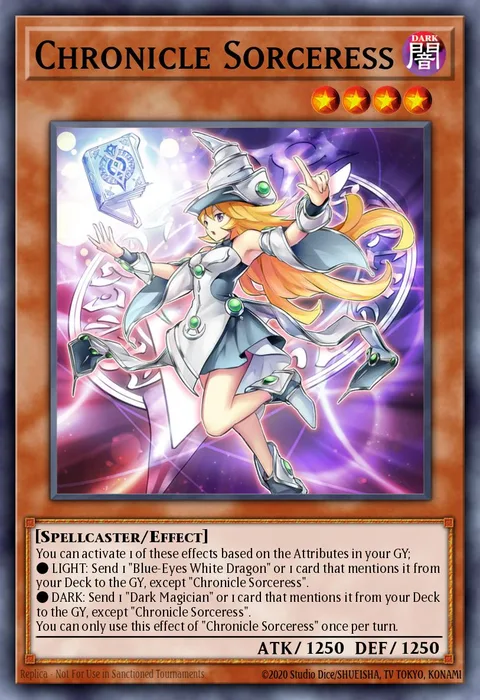 Chronicle Sorceress trading card