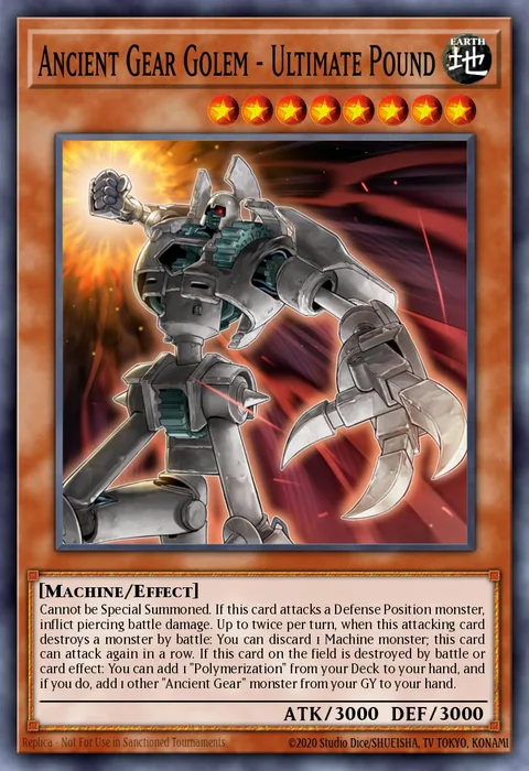 Ancient Gear Golem - Ultimate Pound trading card