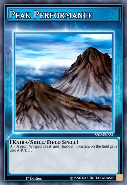 Peak Performance trading card
