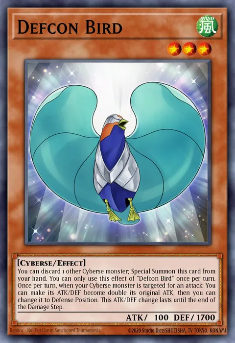 Defcon Bird trading card