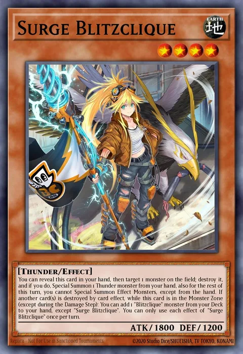 Surge Blitzclique trading card