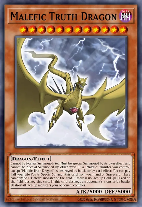 Malefic Truth Dragon trading card