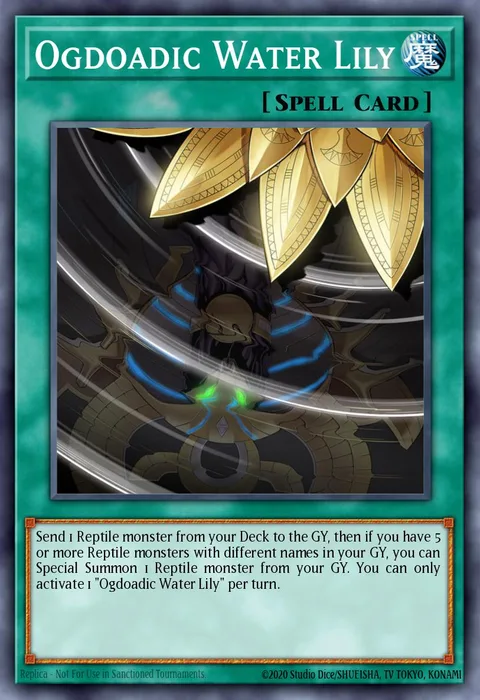 Ogdoadic Water Lily trading card