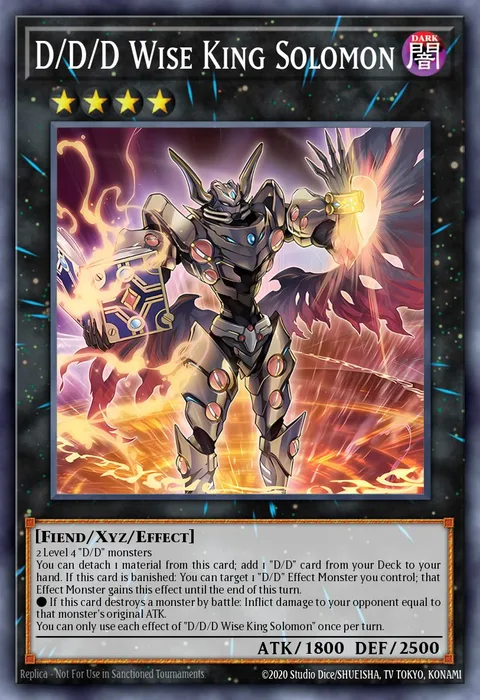 D/D/D Wise King Solomon trading card