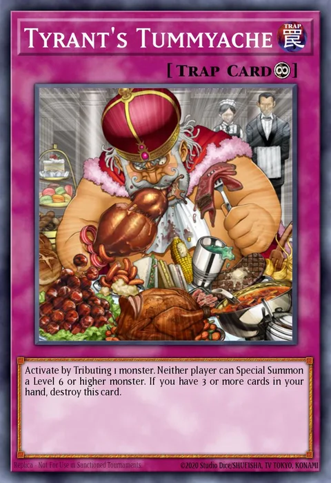 Tyrant's Tummyache trading card