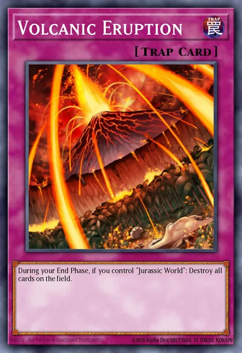 Volcanic Eruption trading card