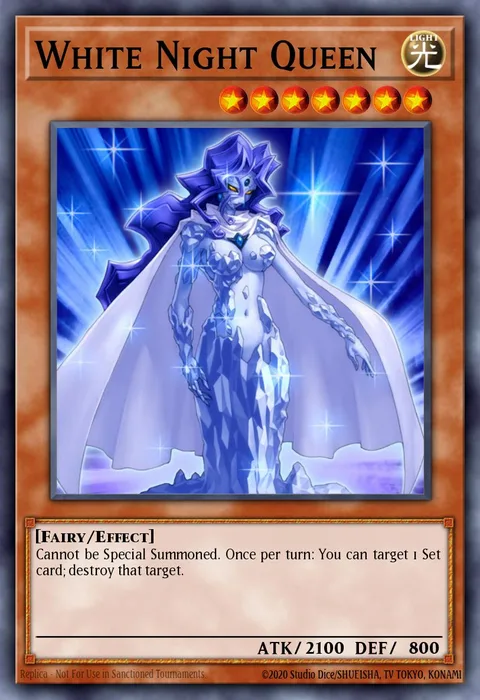 White Night Queen trading card