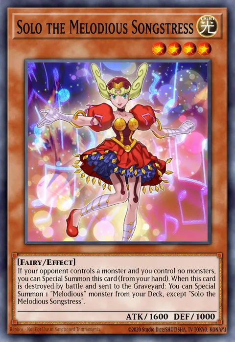 Solo the Melodious Songstress trading card