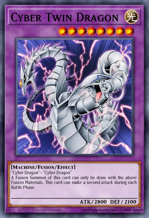 Cyber Twin Dragon trading card