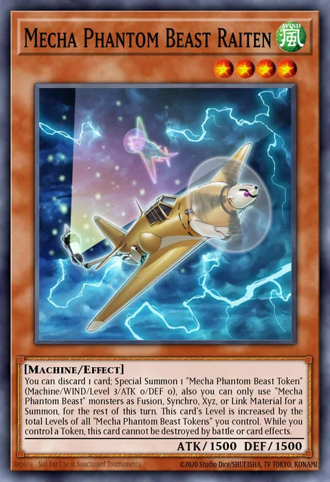 Mecha Phantom Beast Raiten trading card