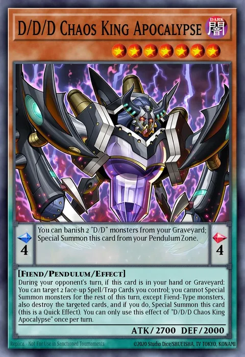 D/D/D Chaos King Apocalypse trading card