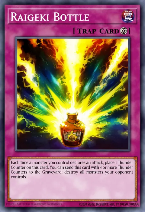 Raigeki Bottle trading card