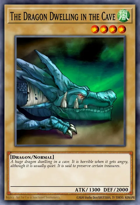 The Dragon Dwelling in the Cave trading card
