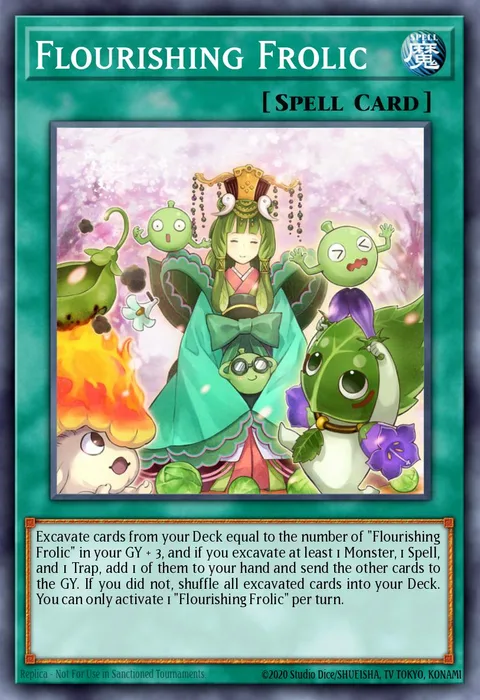 Flourishing Frolic trading card