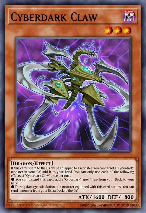 Cyberdark Claw trading card