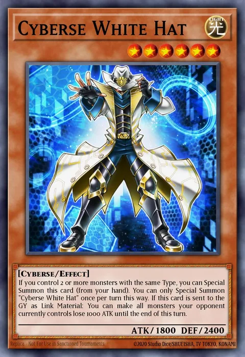 Cyberse White Hat trading card