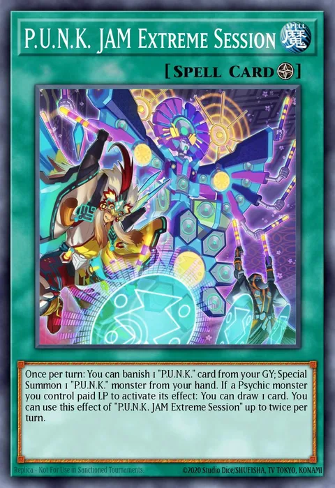 P.U.N.K. JAM Extreme Session trading card