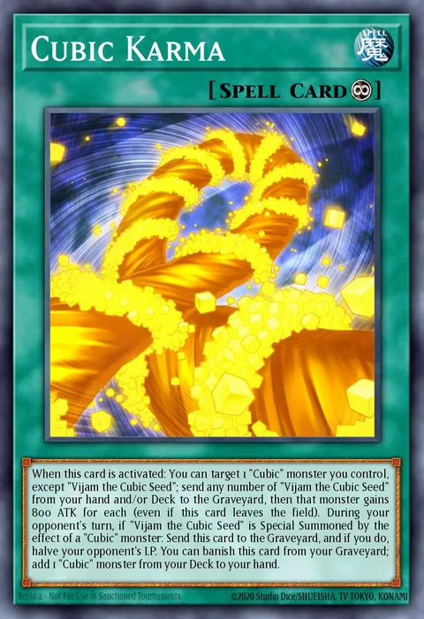 Cubic Karma trading card