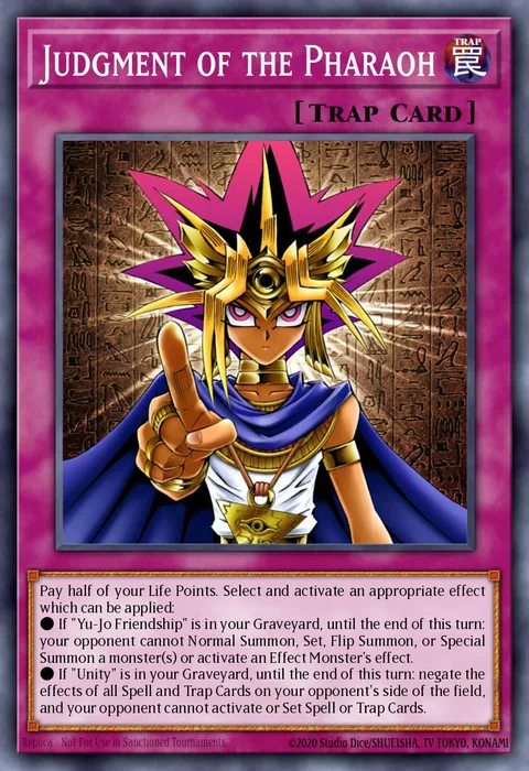 Judgment of the Pharaoh trading card